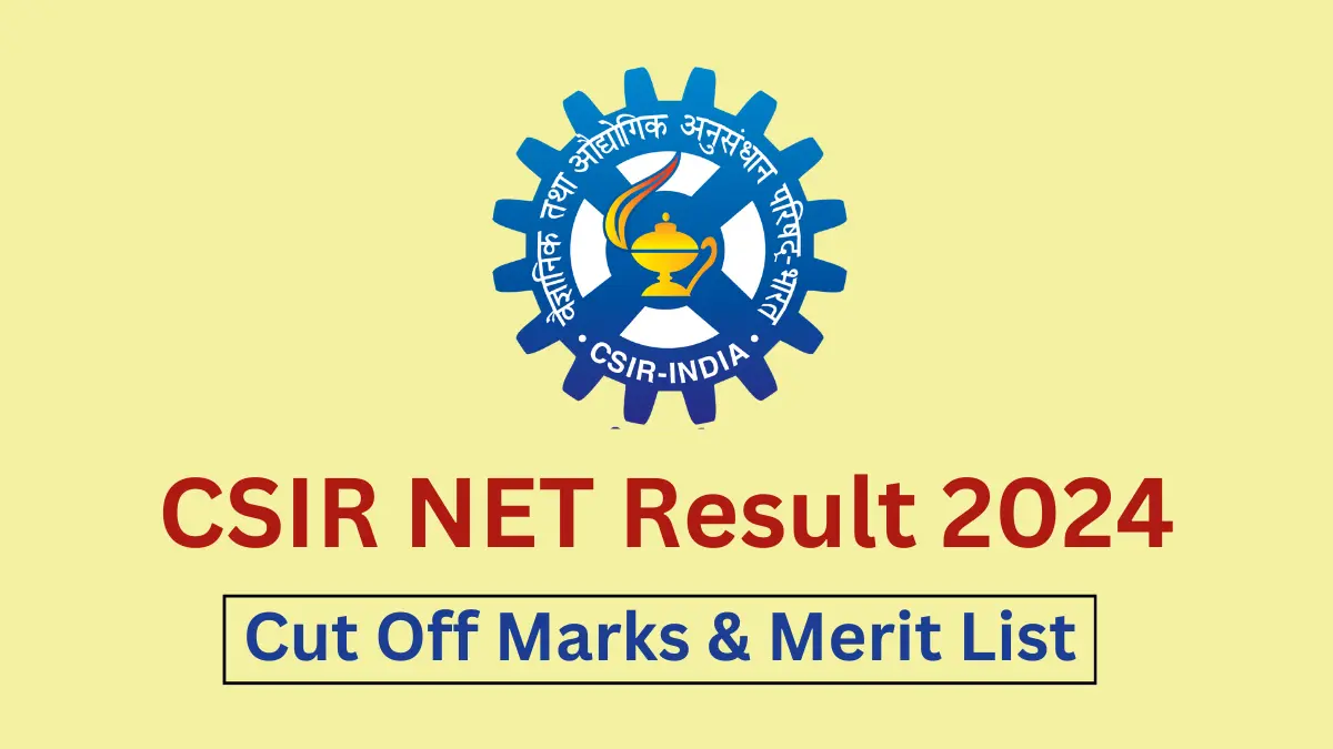 CSIR NET Result 2024 Link