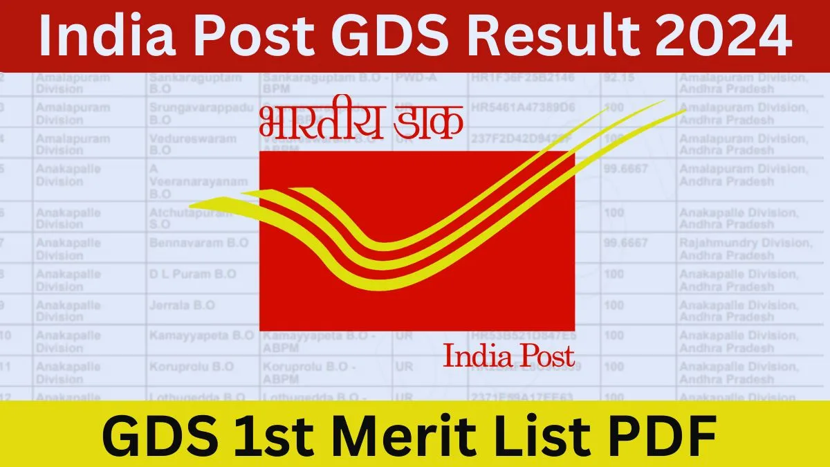 India Post GDS Result 2024 Date & Time