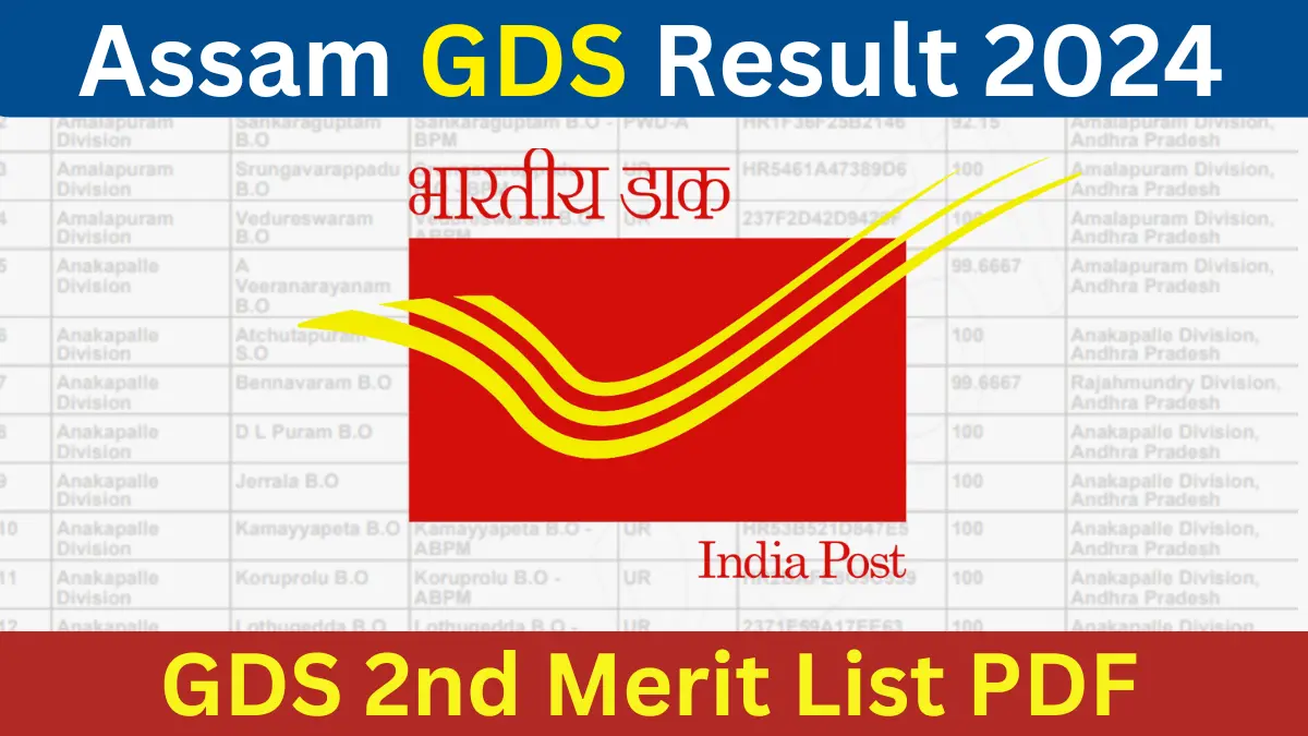 Assam GDS Result 2024