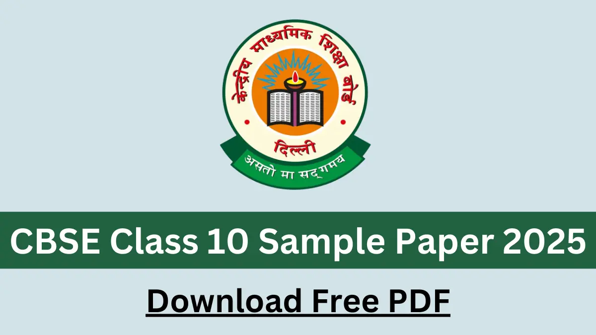 CBSE Class 10 Sample Paper 2025