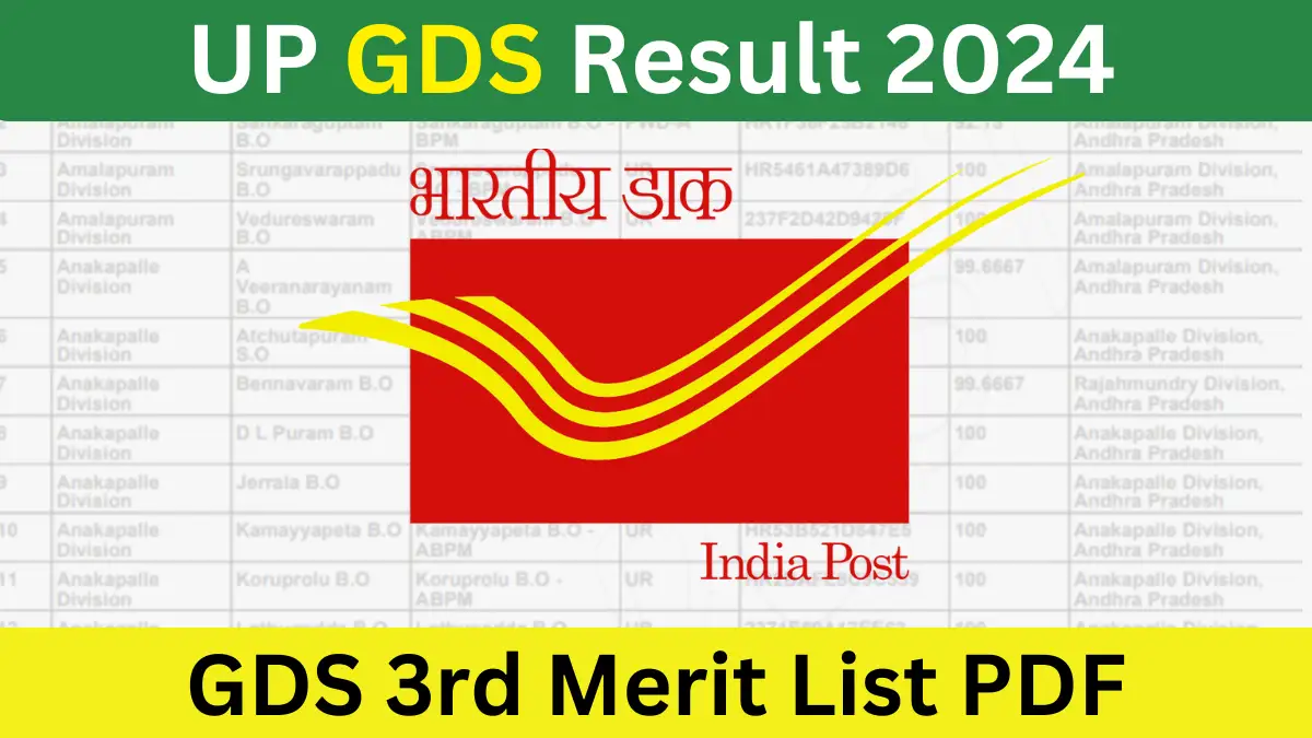 UP GDS Result 2024 PDF