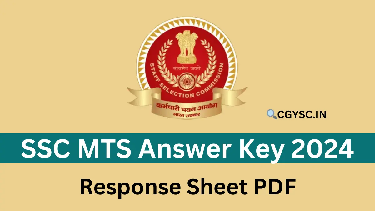 SSC MTS Answer Key 2024 Release Date