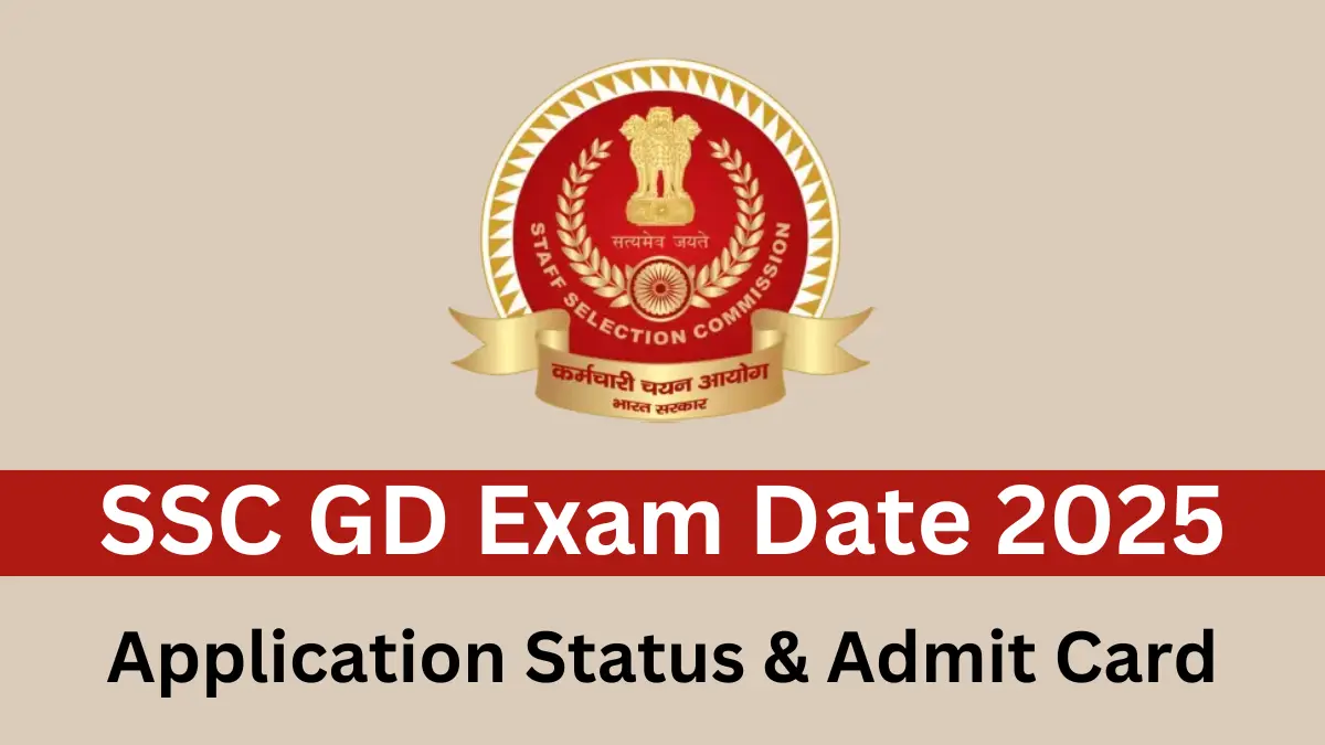 SSC GD Exam Date 2025