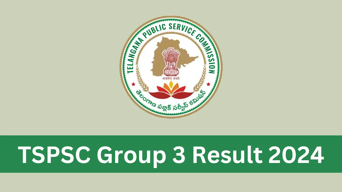 TSPSC Group 3 Result 2024 Date